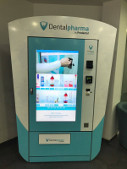 Smart vending machine selling dental care products